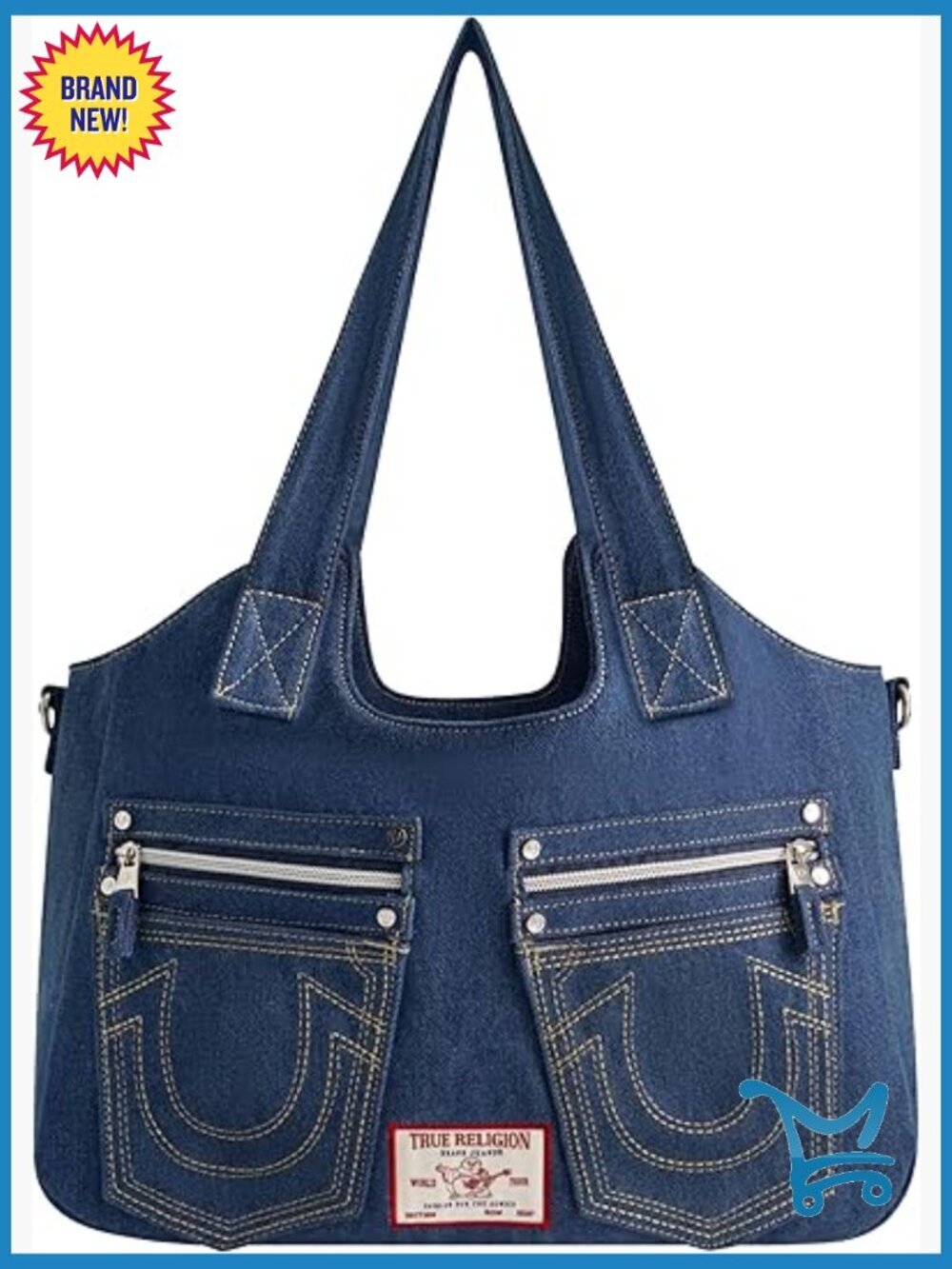 Lightweight Polyester Cotton Satchel Crossbody Bag with Adjustable Strap